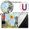 Baocicco Spring Schnauzer Mailbox Covers Cute Dog Flower Butterfly Grassland