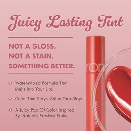 rom&nd Juicy Lasting Tint 07 JUJUBE | Long-lasting, MLBB, Clear & Natural Makeup, K-Beauty Lips, 5.5g | 0.2 oz