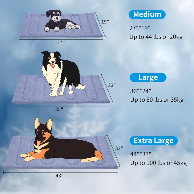 PAIGTEK Cooling Mat for Large Dogs - Double-Sided Waterproof &