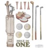 Craft Supply Hole in One Golf Stickers Adhesive Decals for