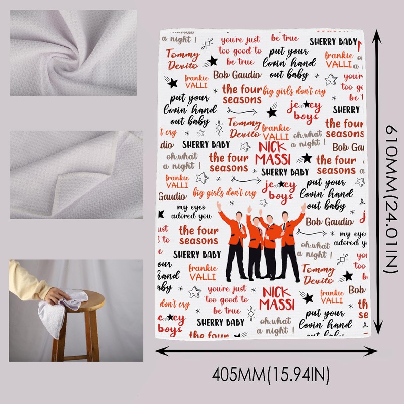 MNIGIU Musical Lover Gift Musical Quotes Dish Kitchen Towel for