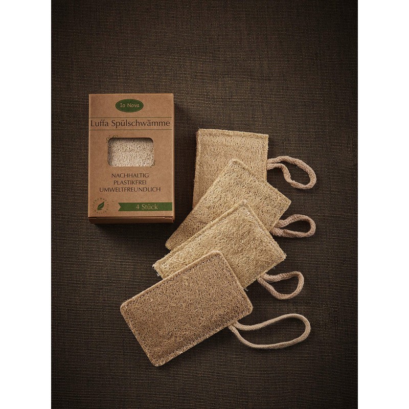 Luffa Spülschwämme, 4er Set