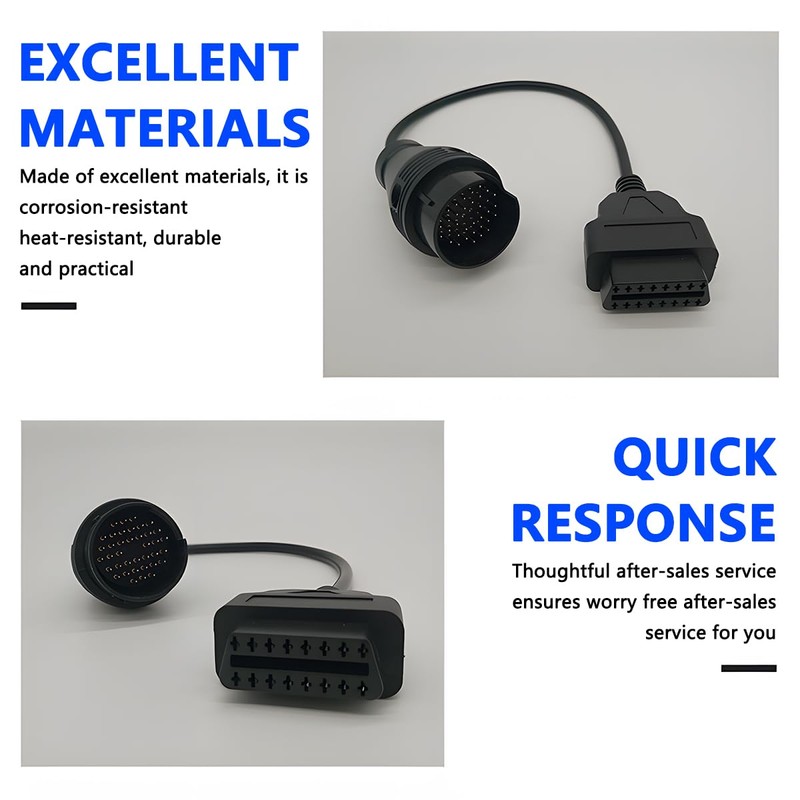 CGEAMDY OBD2 Diagnostic Cable, Car OBD2 Diagnostic Cable, OBDii Diagnostic