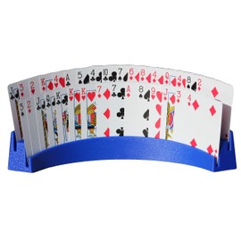Twin Tier Premier Playing Card Holder (Set of 2) - Holds Up to 32 Playing Cards Easily - 12 1/2" x 4 1/2" x 2 1/4" - Stack for Storage - Made in The USA