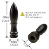Hyamass 2Pcs Lamp Finial 2 Inch High Bronze Cap Bullets