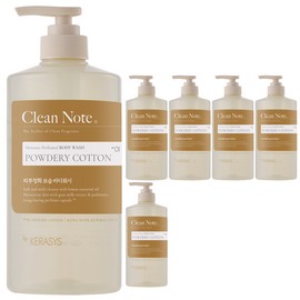 Kerasis Clean Note Body Wash Powdery Cotton Scent, 800ml, 6 pieces / 케라시스 클린노트 바디워시 파우더리 코튼향, 800ml, 6개