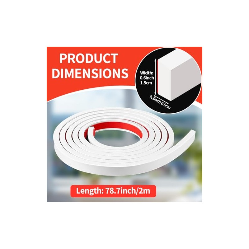 5 Rolls Total 32.8ft Window Grille Inserts Grid Kit Self