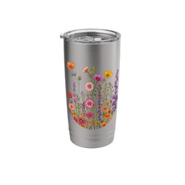 Eternal Bloom: Wildflower Medley Stainless Steel Insulated Tumbler