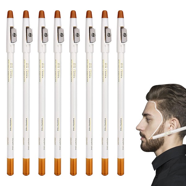 Eophmi Beard Pen,8PCS Beard Filler,Beards Pencil Filler for Men with