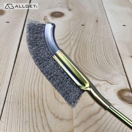 ALLGET J-Type Stainless Steel Wire Brush Set ,4pcs, Strong Scraping Power, Suitable for Rust Removal, polishing, and Detail Cleaning on Stainless Steel Surfaces, Without damaging its Anti-Rust Layer