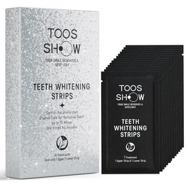 Toos Show Whitening Strips for Teeth Sensitive, 14 Treatment,Sensitive Teeth Whitening Strips,Dentist Recommended,White Strip for Tooth Whiten, Enamel Safe, Tiras para Blanquear Los Dientes, 15 Mins