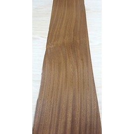 Sapele Ribbon Mahogany Wood Veneer edgebanding 6" x 30" with preglued Adhesive