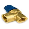 Caleffi Safety Valve for Sanitary Systems FF 1/2 Inch x