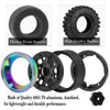 RCYouHott RC Aluminum 1.3 Wheels Tires for SCX24 TRX4M 1/18