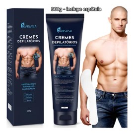 Crema Depilatoria Íntima Para Hombre Genitales 300g Espátula Todo Tipo De Piel
