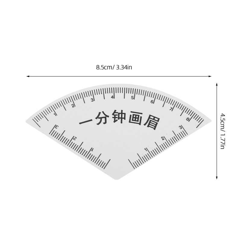 Didiseaon 2pcs Fast Drawing Eyebrow Ruler PVC Mapping Tools Eyebrow