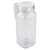 Juice Pitcher,Juice Bottle PlasticTransparent Glass Beverage Jug Striped Cold Water