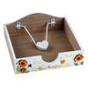 Bee Happy Sunflower Wooden Napkin Holder Organiser Heart Weight Summer
