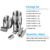 Self Tapping Thread Insert Kit，Acogedor 50Pcs Stainless Steel Inner Thread