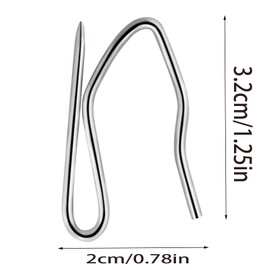 50 PCS Curtain Hooks,Metal Curtain Hooks,Curtain Hooks Metal,Pinch Pleat Curtain Hooks,Curtains Hooks,Curtain Hook,Curtain Pole Hooks,Hook Curtains,Curtain Hooks For Pencil Pleat Curtains