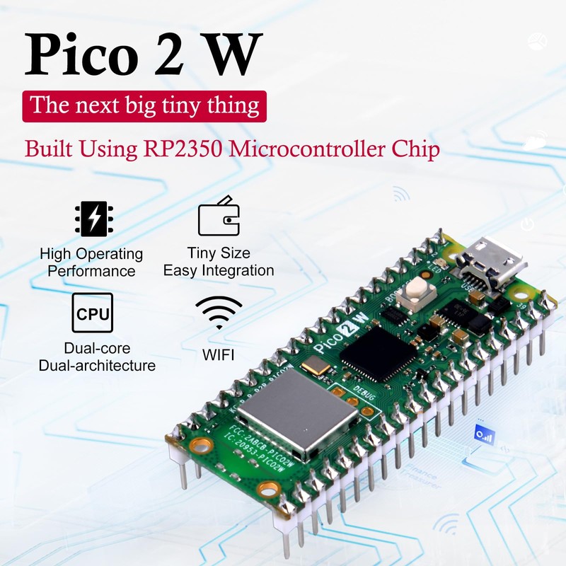 GeeekPi Ultimate Starter Kit for Pico 2W (Included), Dual Arm