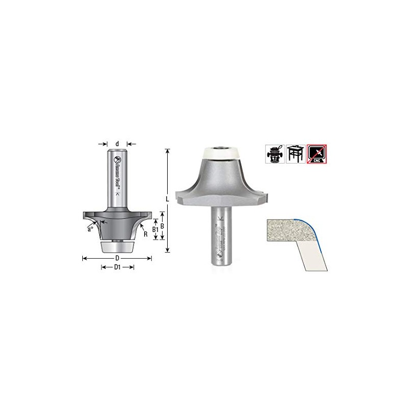 Amana Tool - 57268 Carbide Tipped Undermount Bowl Solid Surface