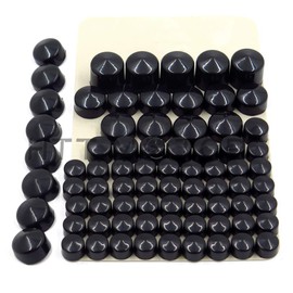 HTTMT MT247-003-BK Black Bolts Toppers Caps Compatible with 1991-2012 Harley Davidson Dyna Glide Twin Cam