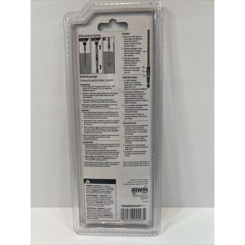 IRWIN Tools 5/32 Masonry Drill Bit For 3/16” TapCon Concrete