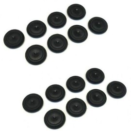 (16 Pack) Rubber Body Floor Pan Drain Plugs for 1987-1995 Jeep Wrangler YJ - All Trim Levels