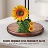 Sunflower Paper Towel Holder,Resin Sunflower Kitchen Decor