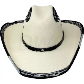 Artesanias Mickey Mexican Vaquero Cowboy Western Hat Tejana Sombrero Texana Sinaloa Cream Color M