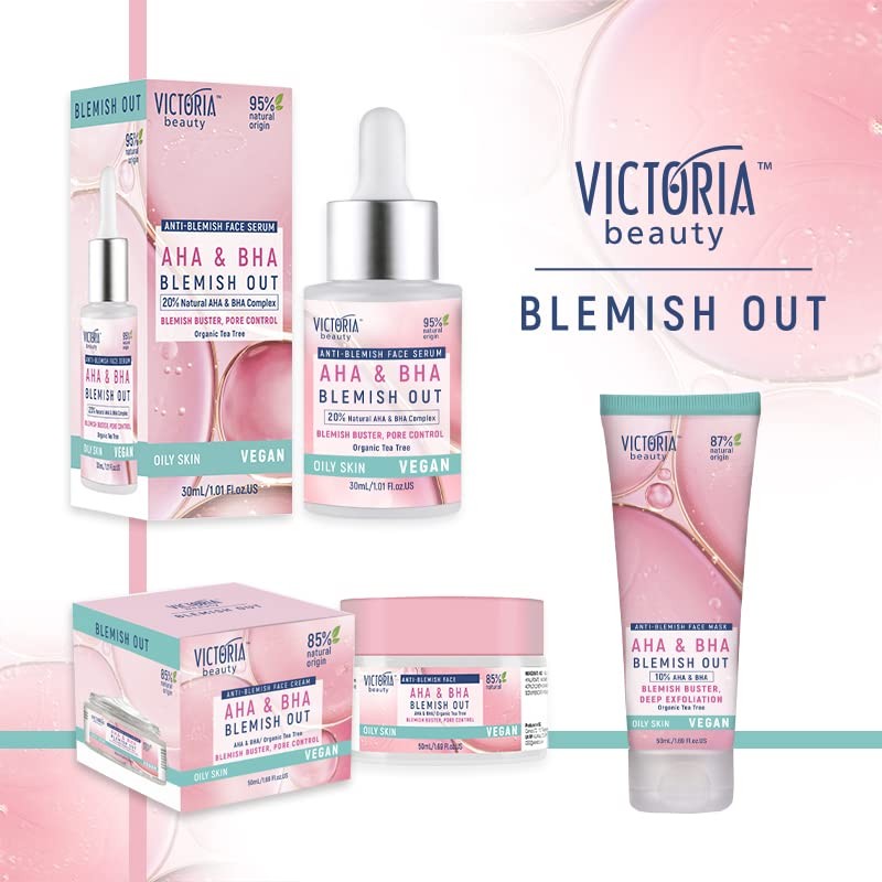 Victoria Beauty - AHA BHA Peeling Serum, Exfoliating Anti Pimple