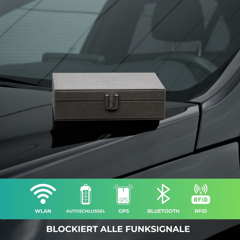 Recalma Keyless Go Protection Car Key Box Extra Large, Faraday
