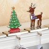 Set of 4 Christmas Stocking Holder for Mantel-Christmas Stocking Hanger