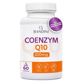 Bandini Coenzyme Q10 | 1 Capsule Daily, High Dosage with 200 mg CoQ10 | High-quality ubiquinone (vegan) from fermentation | No unwanted additives | 60 capsules, 2-month supply