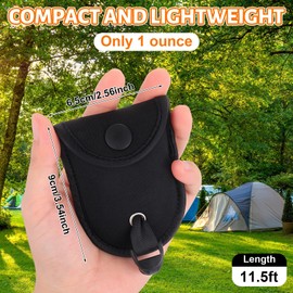 Threehoney 3 Pack Travel Clothesline Portable Camping Clothes Line 11.5 Feet Lightweight Space Saving Clothes Line for Hotel Room and for Cruise Ship Accessories