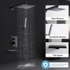 RTTWYYUU Matte Black Shower Faucet Set with Tub Spout 10