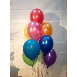 30 Multi Coloured Rainbow Set of Pearlised, Helium Quality Latex Balloons Gay Pride
