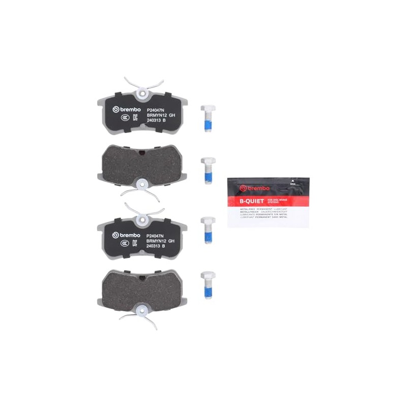 Brembo Balata (NAO) P24047N Ford Fiesta 2014-2019, Focus 2001-2007