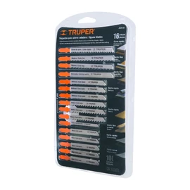 Truper JSCA-16-T, Juego de 16 seguetas, zanco "T"