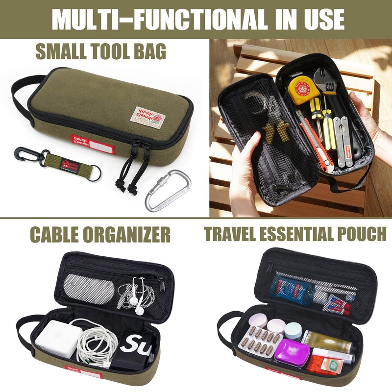 Rough Enough Small Tool Bag Pouch Box Large Pencil Case