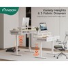 AODK Electric Standing Desk with Drawers, 47 Inch Height Adjustable