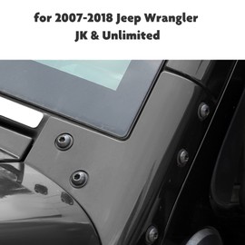 Jimen for Jeep Screws, 12PCS Windshield Frame Bolts & Hinge Torx Screws for 2007-2018 Jeep Wrangler JK JKU