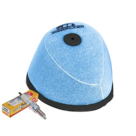 2011-2016 KX250F Service Kit – Pro Air Filter AFR-3002-00 + CPR8EB-9 Spark Plug | Pre-Oiled Foam Filter & Spark Plug for Routine Maintenance