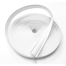 QPN White Vinyl 5/8" Insert Molding Trim Screw Cover RV Camper Travel Trailer (100 ft, White)