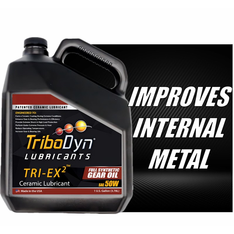 TriboDyn TRI-EX2 Full Synthetic 50W Gear Oil with Ceramic Coating