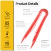 3PCS Serving Tongs Plastic Kitchen Tongs Reusable Non-Stick Party Essential