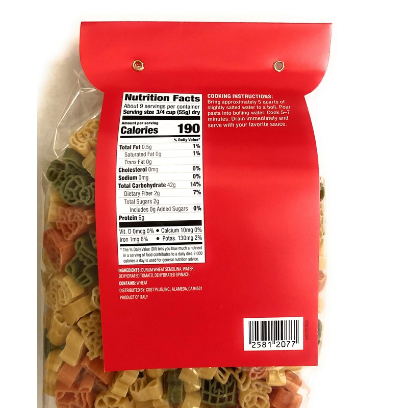 Holiday Pasta with Christmas Shapes