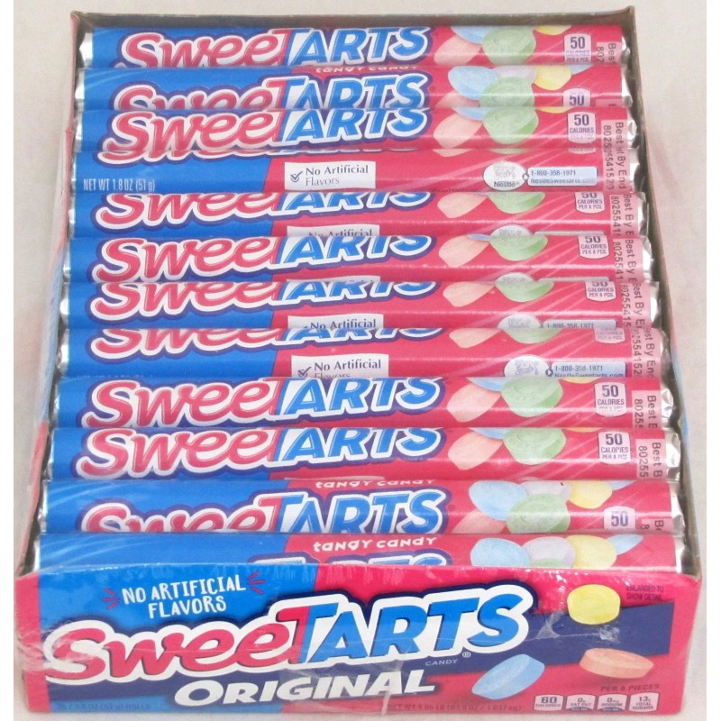 Sweetarts Candy 36 Count Rolls Bulk Box Sweet Tart Sweetart