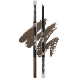 Vivienne Sabó Brow Arcade Eyebrow Pencil – Smudge-Proof Liner with Spoolie Brush, Micro Tip for Soft Definition and Natural-Looking Arches, Shade 03 Soft Brown, 0.035 oz